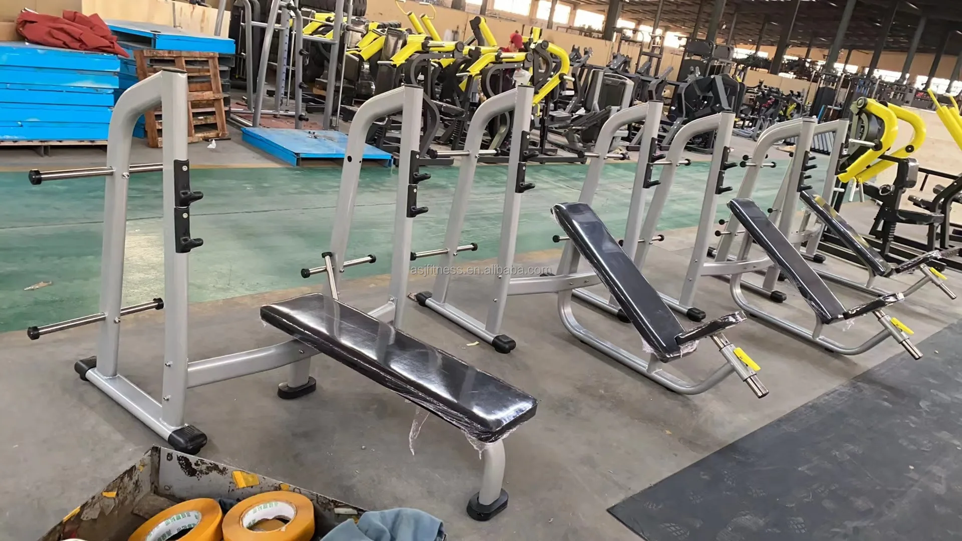 ASJ-DS034 Factory Direct Sale Gym Equipment Free Weight Bench Flat Bench