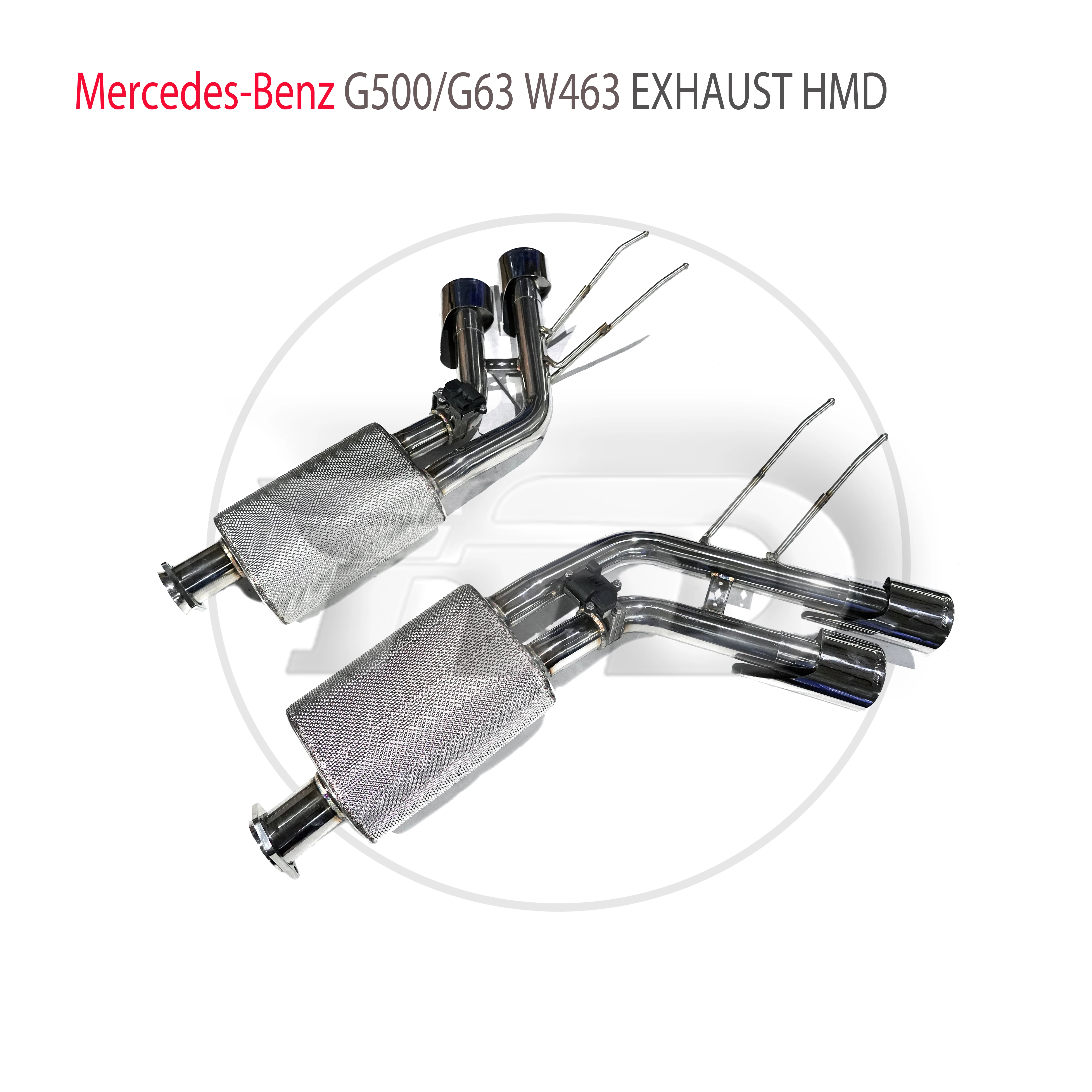 HMD Stainless Steel Exhaust System Four Or Six Out Catback Is Suitable For Benz G500 G63 W463 Modification Electronic Valve