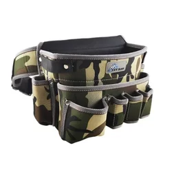 Camouflage Wear-resistant Oxford Cloth Tool Bag Multifunction Repair Hardware Electrician Waist Bag Portable Storage Toolbag