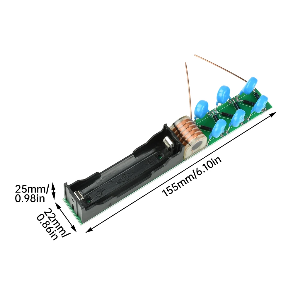 Transformateur haute tension DC 3.7V 40KV, bobine d'allumage, générateur d'arc d'impulsion, convertisseur élévateur DC à DC, batterie au Lithium