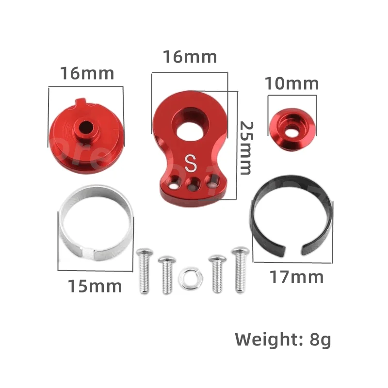 Metalen 25T Verstelbare Servo Saver Arm Hoorn voor TRAXXAS TRX-4 Axiale SCX10 1/10 RC Auto Helikopter Model Boot Upgrade reserveonderdelen