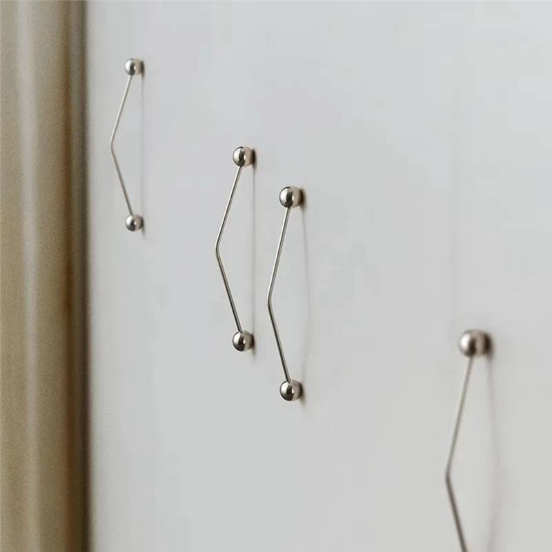 Promotion!High-End French Drawer Knobs With Round Ball Dresser Handles Solid Brass Design Furniture Handles Silver Bar Pulls