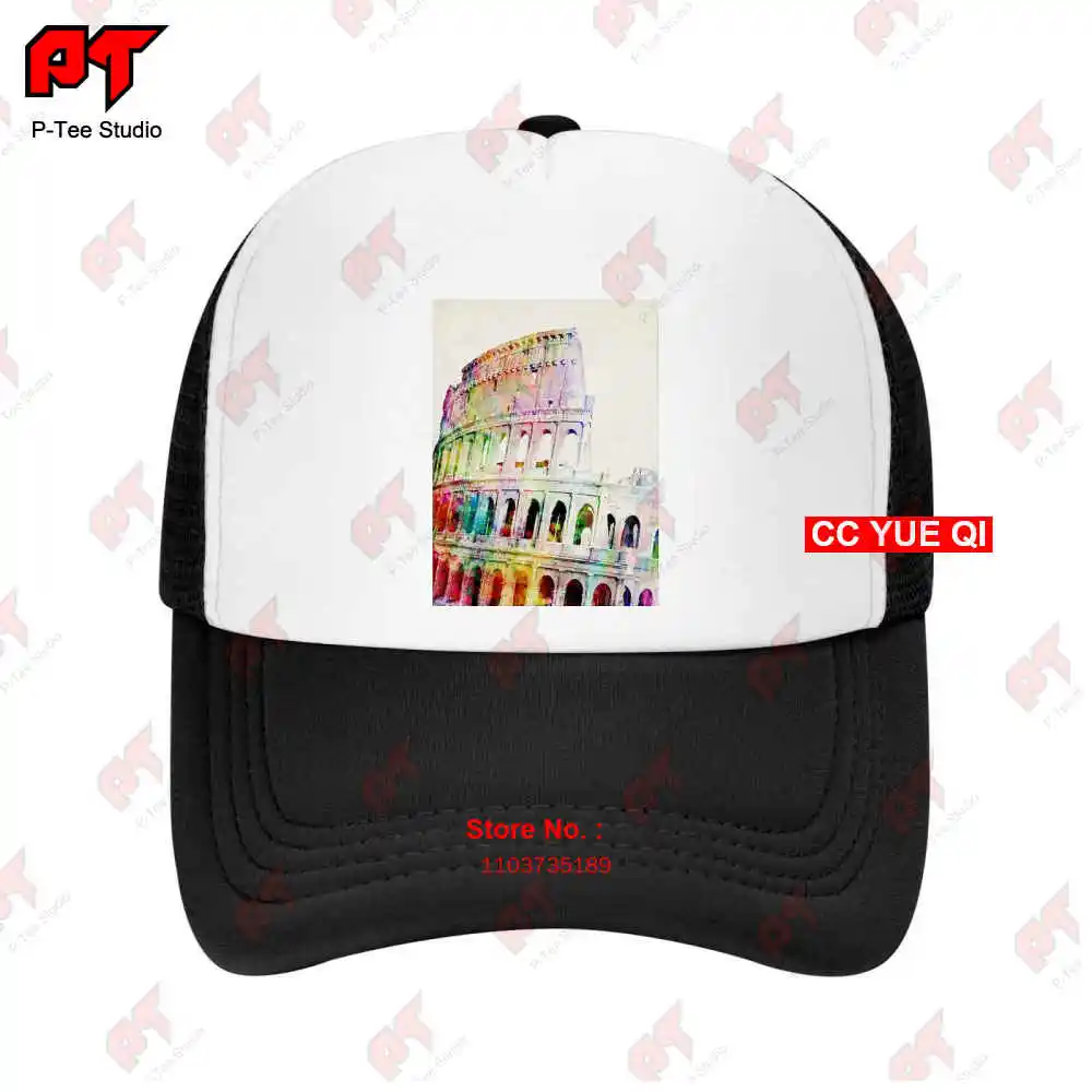 The Colosseum Coliseum Rome Italy Amphitheater Baseball Caps Truck Cap B5TP