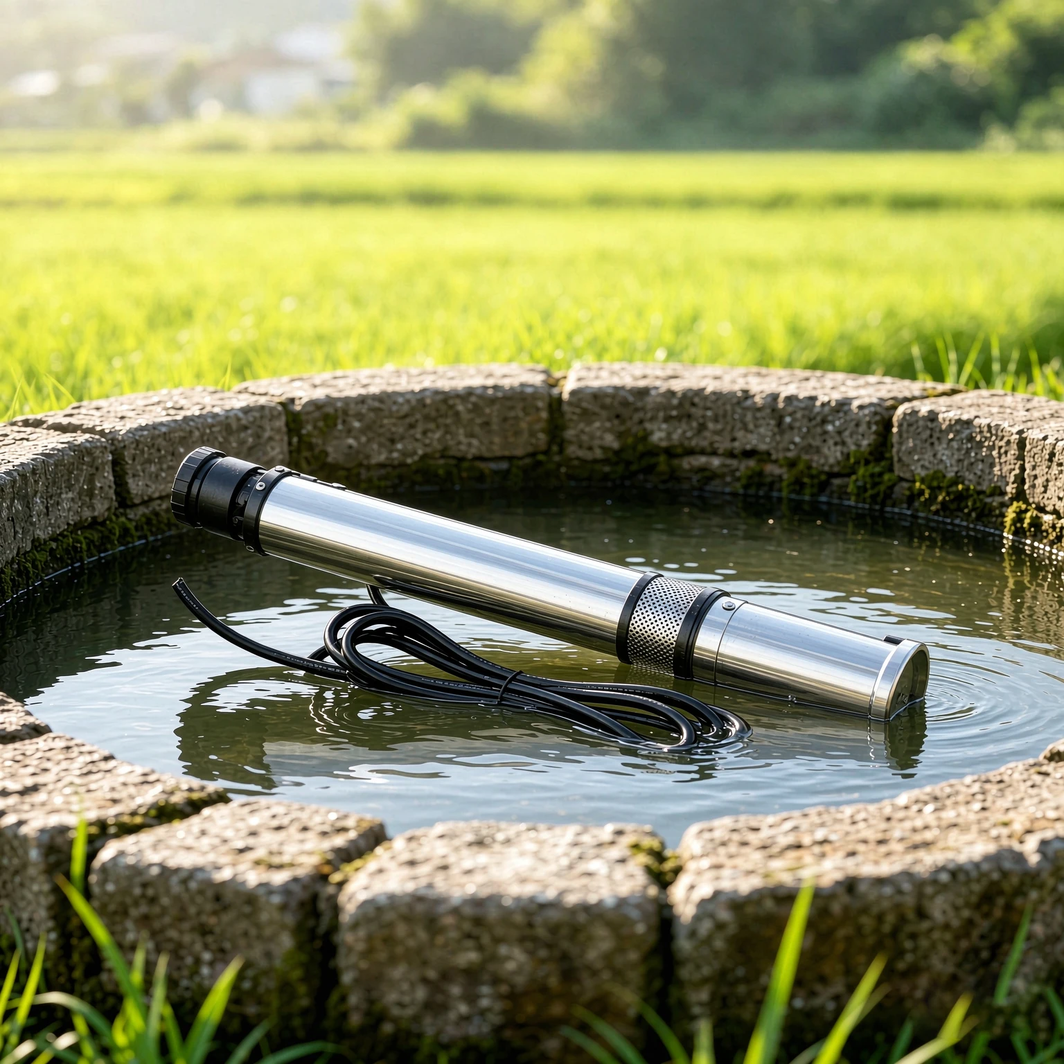 Electromagnetic Solar Submersible Deep Well Water Pump for Outdoor Water Supply