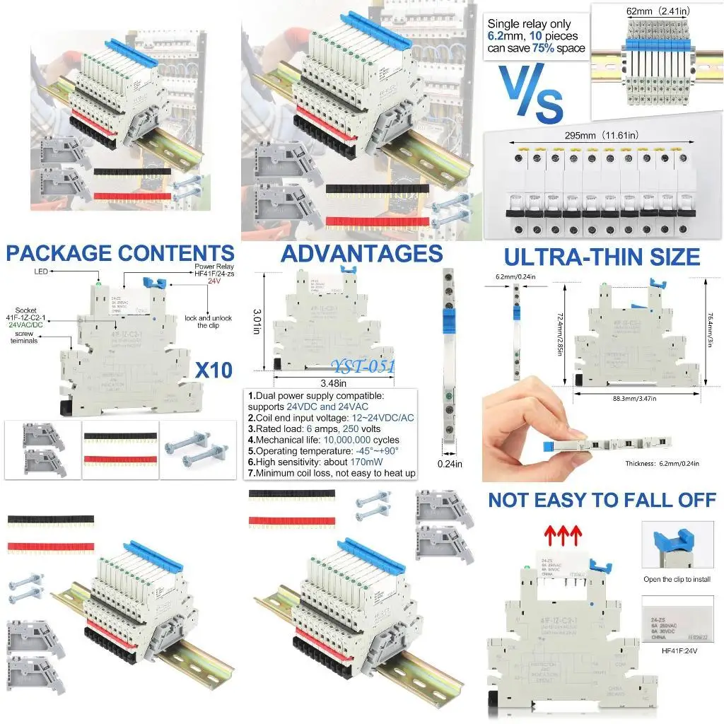 

E15A Industrial Grades Relays Modules SPDT 6A Rating Compacts Easy Installation For Automation Applications