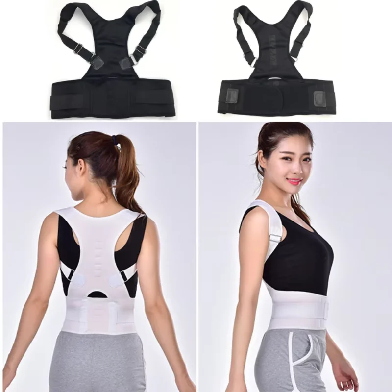 Top Adjustable Magnet Posture Corrector Back Corset Belt Straightener Brace Shoulder Corrector Lumbar Postura Braces Supports