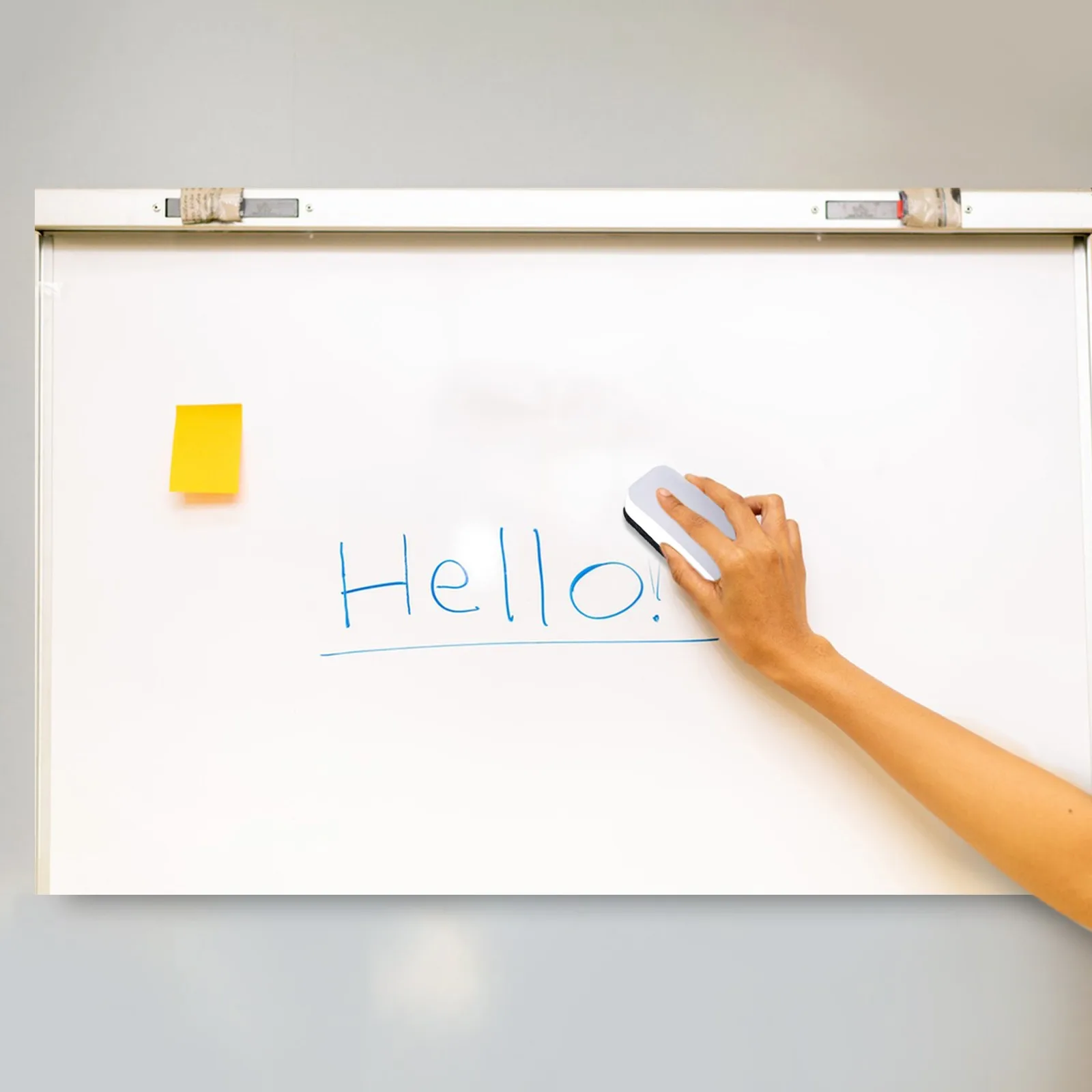 Penghapus papan tulis putih bermanfaat tahan lama kelas kain elektrostatis sikat papan hitam magnetik perlengkapan sekolah sapu bersih