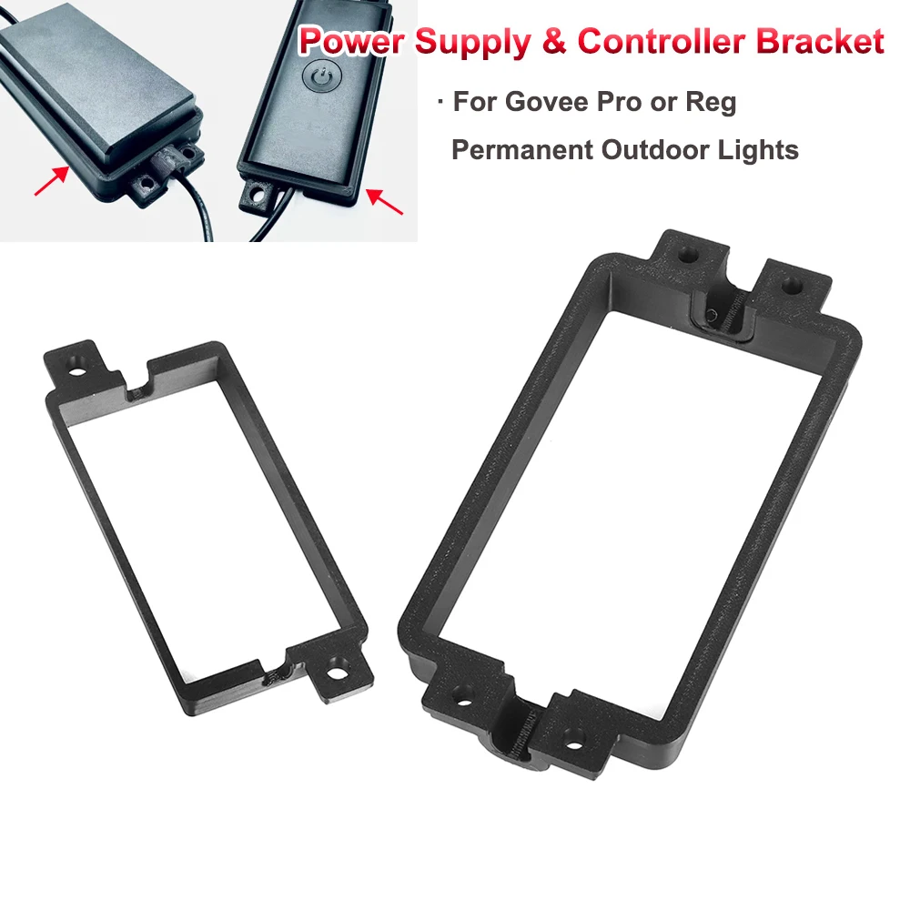 Power Supply & Controller Bracket For Govee Pro or Reg Permanent Outdoor Lights