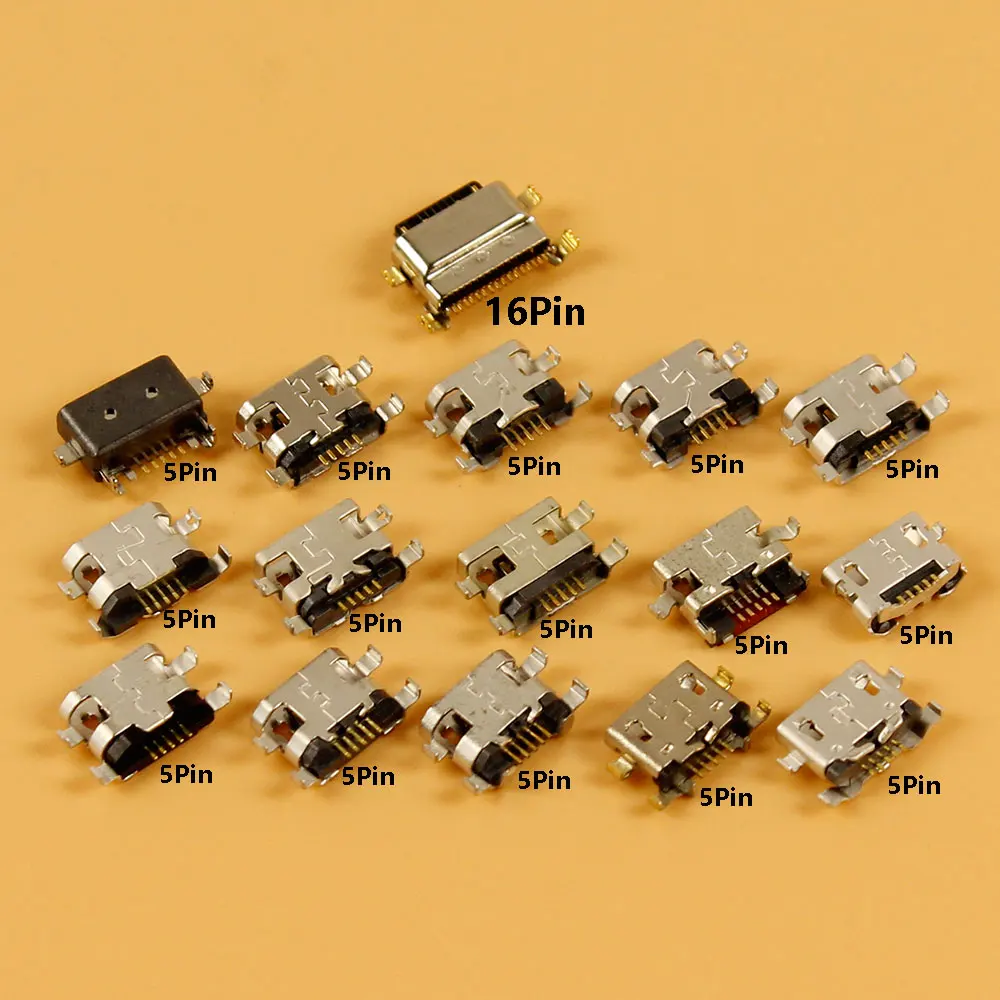 15 Models Micro USB Jack connector For Red Rice 3 5 6 2A 3A 4A 5A 6A 1S 2S 3S S2 3X 4X 5plus note1/5/6 Pro phone tail connector