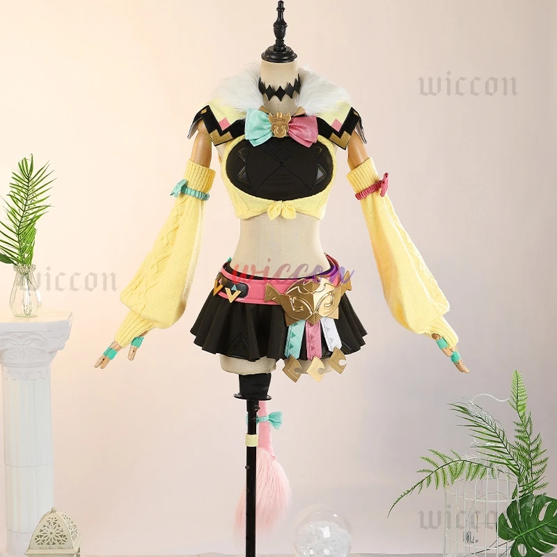 

Game Genshin & Impact Varesa Cosplay Costume Full Set Uniform Mask Shoes Role Play Props High Quality