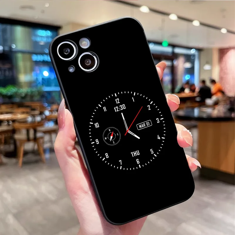 Retro Math Clock Pattern 2D Printing Phone Case for Huawei Nova 15 13 12 11 Pro 10 SE P60 P40 P20 Mate 40 60 70 Pro+ Soft Cover - view 6