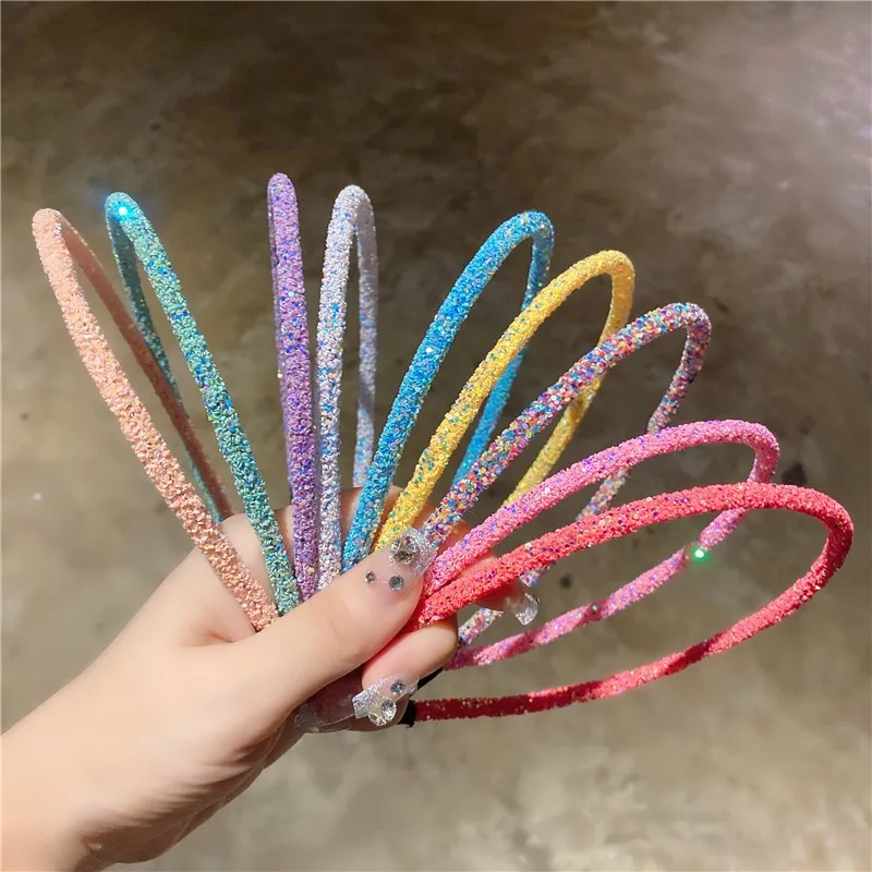 7PCS Cute Glitter Star Headbands Girls Sparkly Hairbands Cute Girls Headbands Kids Children Party Decoration Hair Accessories