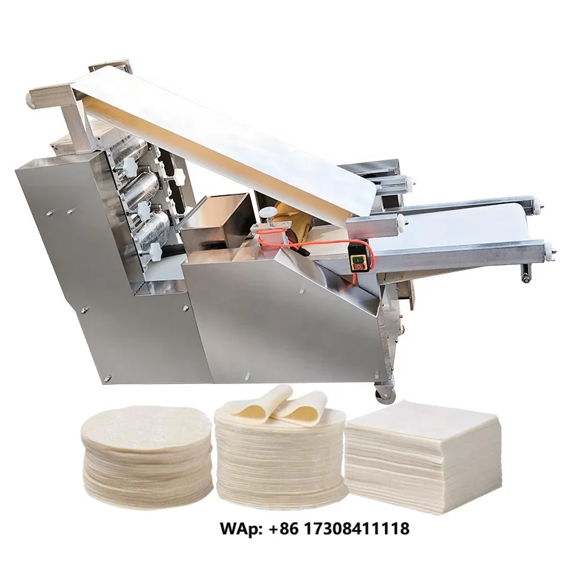 Automatic Big Dumpling Dough  Molding Spring Roll Wrapper Papad Pack Make Machine Roti Price