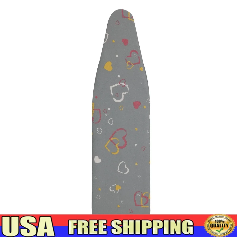 

Чехол и коврик для гладильной доски с принтом ультра сердечек, 100-хлопковая блестящая отделка, устойчивая к царапинам, прочный индивидуальный дизайн