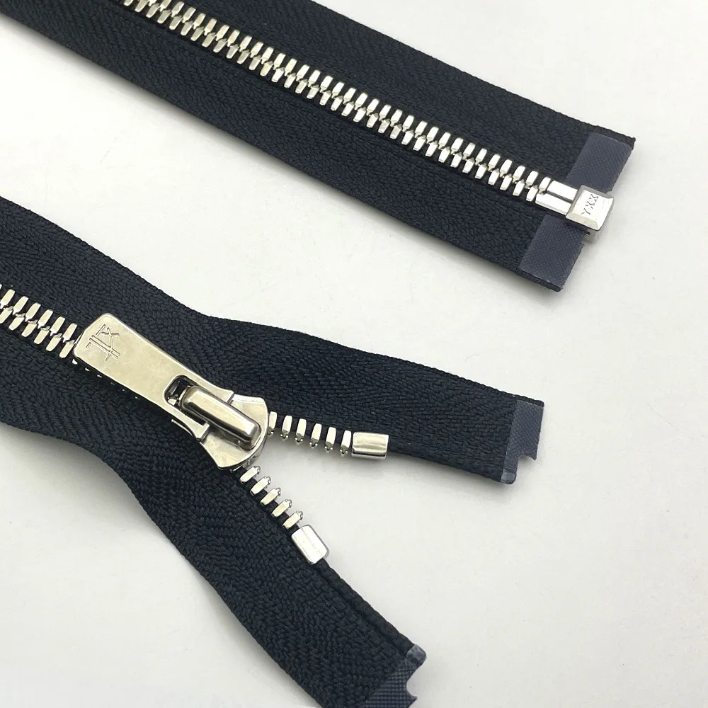 10pcs/Lot YKK Zipper EXCELLA 5# 80cm Metal Nickel-colored Corn Tooth Single Open Jacket Craft DIY Apparel Sewing Supplies