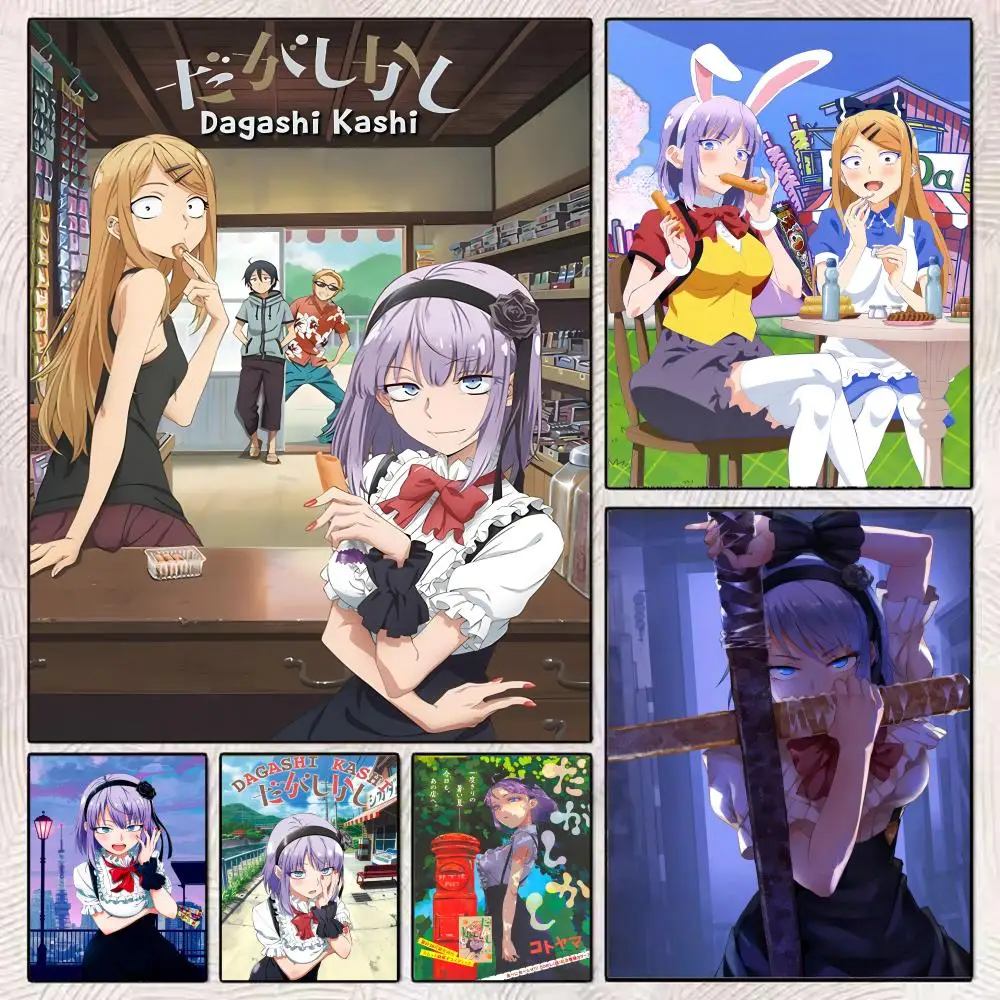 

Anime D-Dagashi Kashi Poster HD Art Mural Wallart Poster Waterproof Vintage Print Decor for Home Decoration DIY Durable