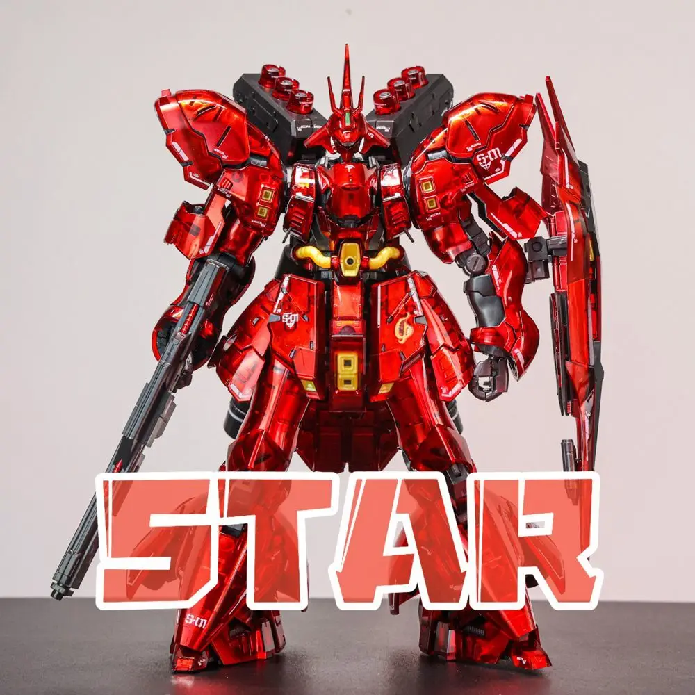 متوفر ستار نموذج Rg Sazabi لامع واضح طلاء التجمع نموذج أطقم Msn-04 1/144 عمل الشكل روبوت البلاستيك لعبة مجسمة هدية #5
