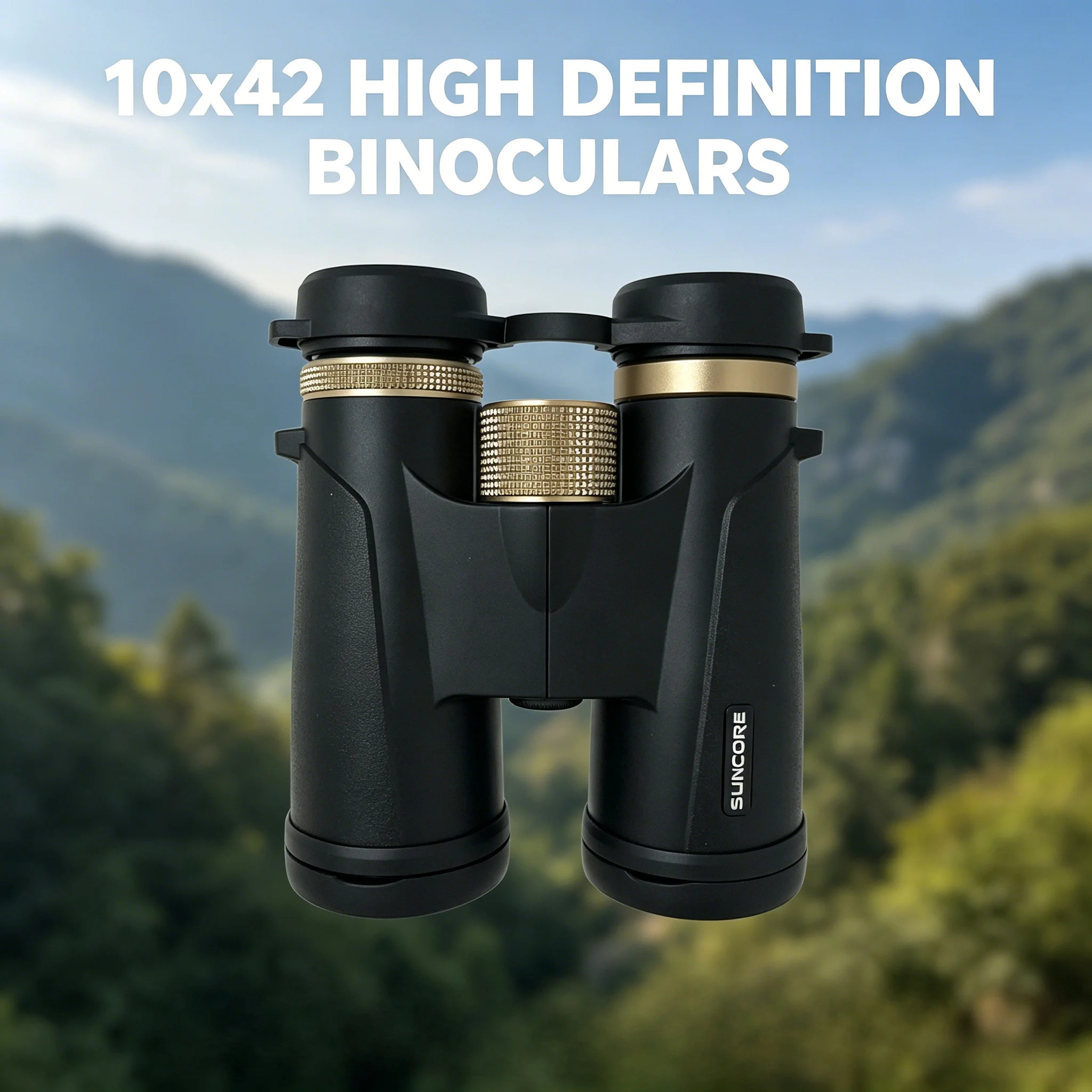 

10×42 Adult High-Power Binoculars XZ, Compact Binoculars, suitable for bird watching, hunting, camping, traveling, and hiking.