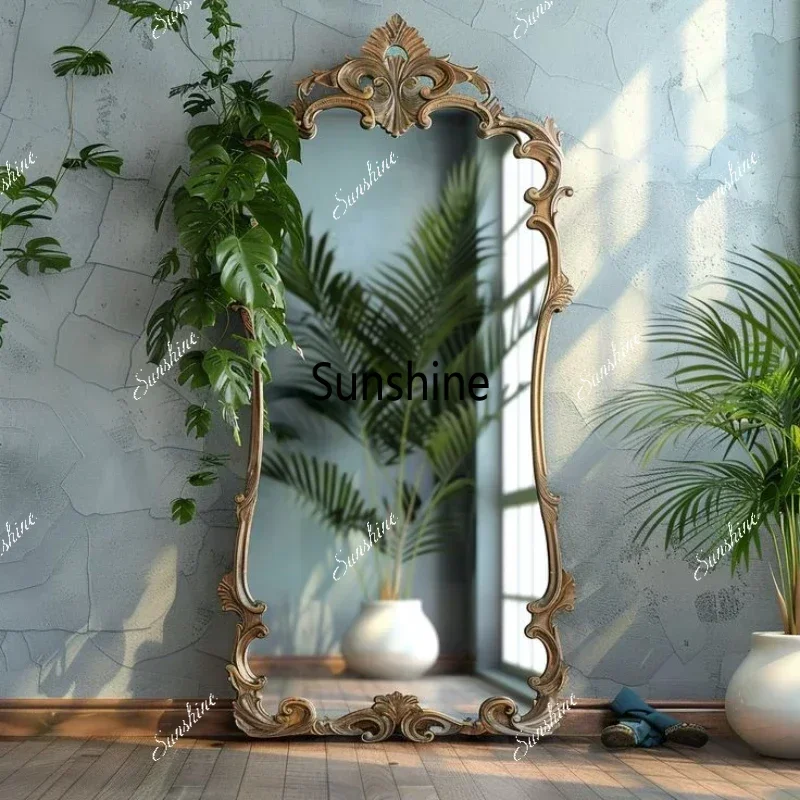 Large Universal Makeup Mirror Wedding  Girls Living Room Bedroom Mirrors Full Body Floor Espejos Decorativos Room DecorTJ