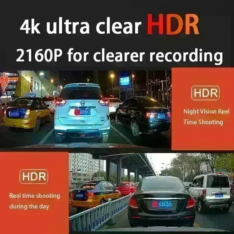 4K التوصيل والتشغيل WIFI داش كام 4K 2160P سيارة DVR OEM نمط مسجل فيديو لتويوتا كامري 9th XV80 / 8th Gen (XV70) 2021-2025