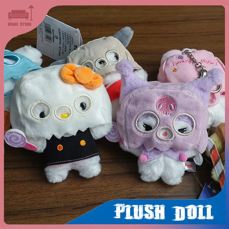 

Брелок «Hello Kitty» с призраком на Хэллоуин, плюшевая кукла, призрак в маске, кавайный мультяшный рюкзак, подвеска, украшение на Хэллоуин, подарки, игрушки