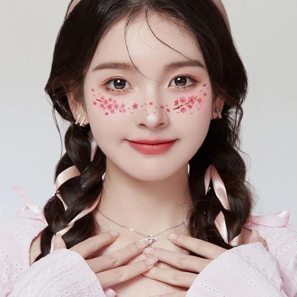 Cute Style Temporary Tattoo Stickers Sweet Style High Quality Face Tattoos Safe Skin Waterproof Christmas Tattoo Stickers