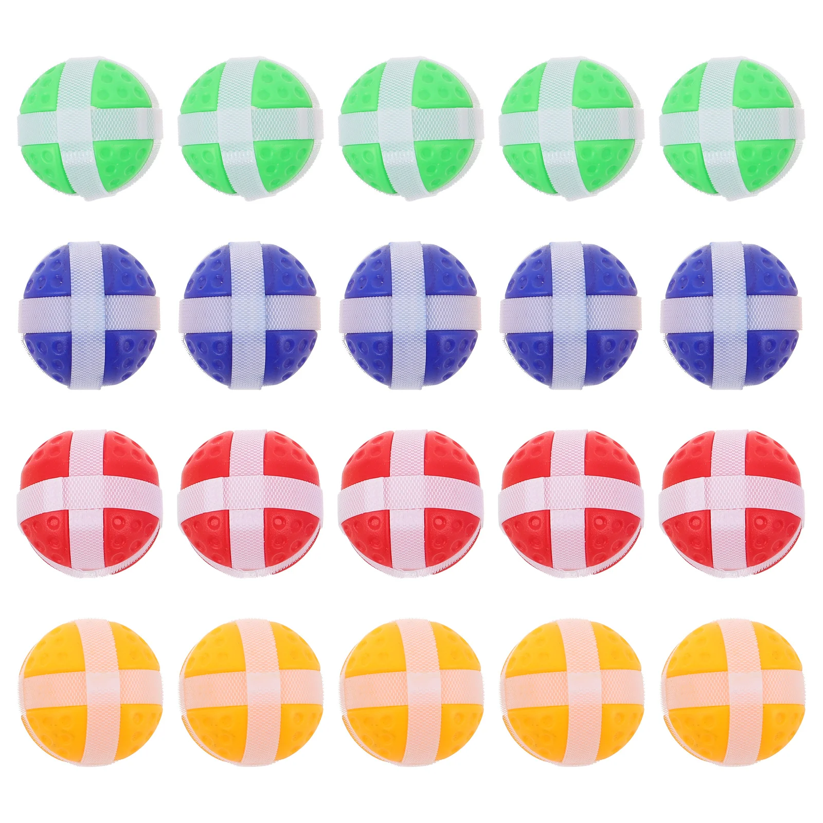 Palline appiccicose da 20 pezzi per freccette in tessuto - Gioco di lancio e cattura in tessuto di feltro da 1,57 pollici - Bomboniere per palline sportive per bambini Campeggio all'aperto