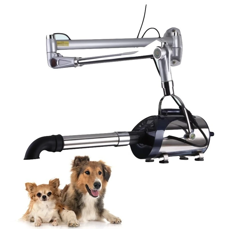 2026 Portable Stainless Steel 4 Nozzle Dog and Cat Hair Dryer Adjustable Heat Force Dryer and Water Blower for Pet Supplies