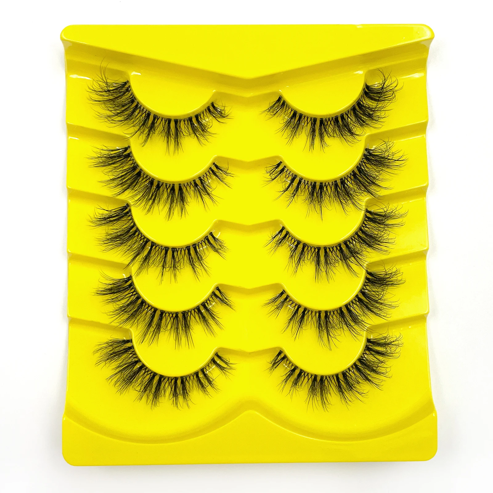 AMSNCN NEU 5 Paar 100% Echte 3D Nerz-Wimpern Weiche Natürliche Falsche Wimpern Make-up Lange Wimpern Wimpernverlängerung CiliosH13mini – Detail 8