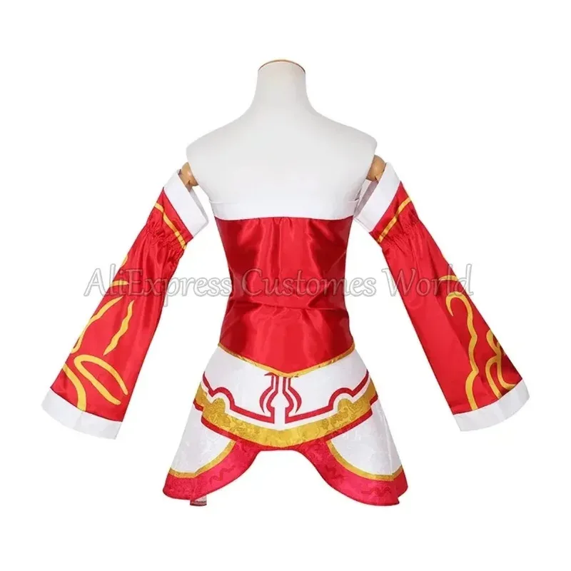 Juego Ahri LOL: Ahri Cosplay disfraz campeón nueve colas Wildd Riftt uniformes Halloween rojo Cosplay ropa para mujeres