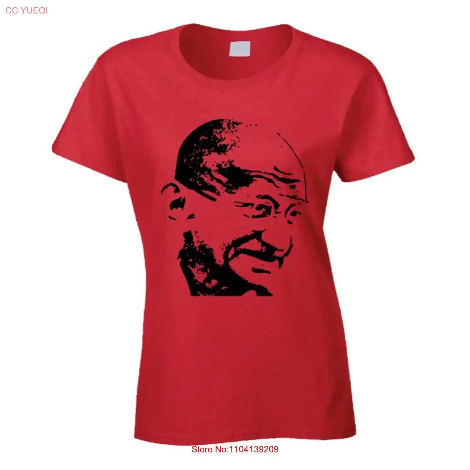 Vintage Gandhi Sketch Ladies T Shirt vintage Washed Casual Top For Everyday Wear Soft fashion Stylish homme Breathable Slightly