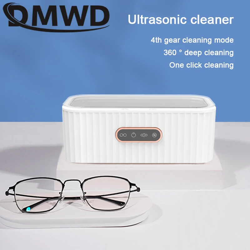 DMWD 12V Ultrasonic Cleaner Sterilizer Ultrasound Wave Washing Stainless Steel Bath Jewelry Glasses Watches Cleaning Machine