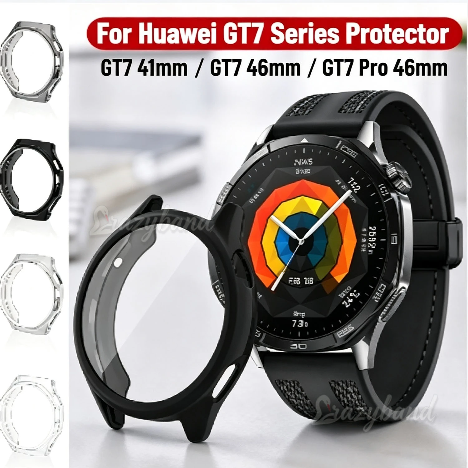 Pour Huawei Watch GT 7 Pro GT7 46mm 41mm Étui en TPU Anti-rayures Protection intégrale Coque de protection Écran protecteur Silicone