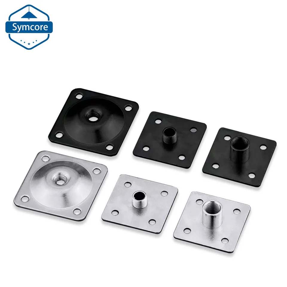 

Inner Outer Screws M6 M8 M10 Lamp Base Plate Galvanized Three-hole Nut Plywood On Lock Nut Sofa Foot Lock Bottom Bracket