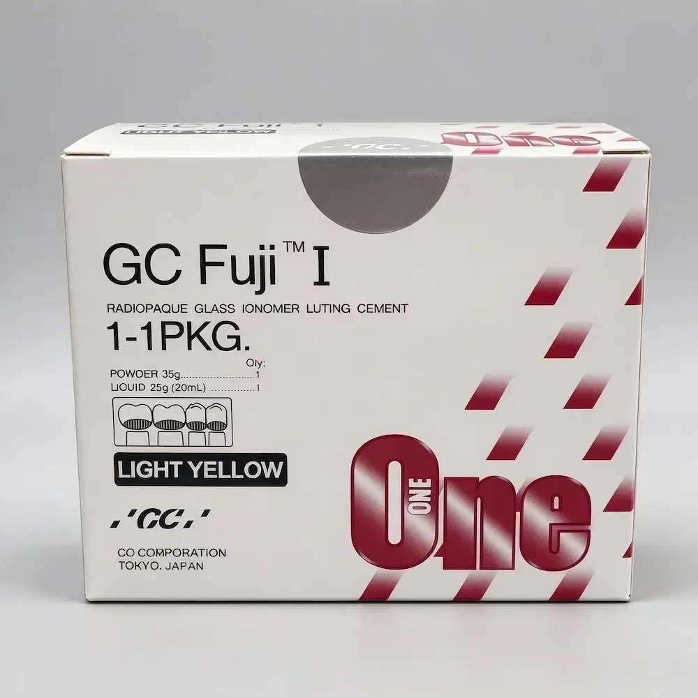 Dental Fuji I Glass Ionomer Cement Bonded Porcelain Crown All Ceramic Metal Bonding Veneer Filling for Crowns Bridges 35g+25gKit