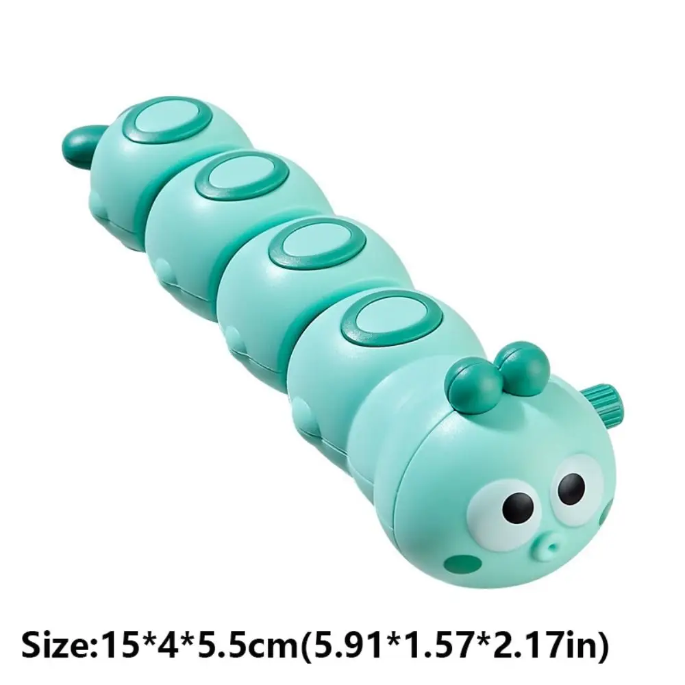Fun Plastic Clockwork Caterpillar Cartoon Auto-Running Wind Up Swing Toy Crawling Toy Gift