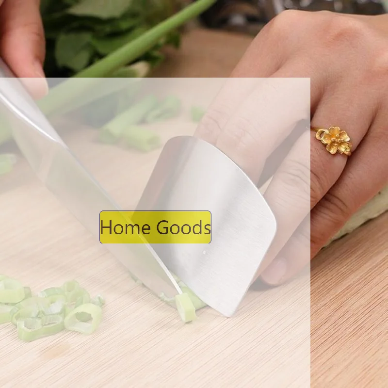 Finger Guard Safe Cutting Heavy Duty Stainless Steel Anti Cut Shield Anti Slip Grip Cooking Kitchen Tool Hand Protector