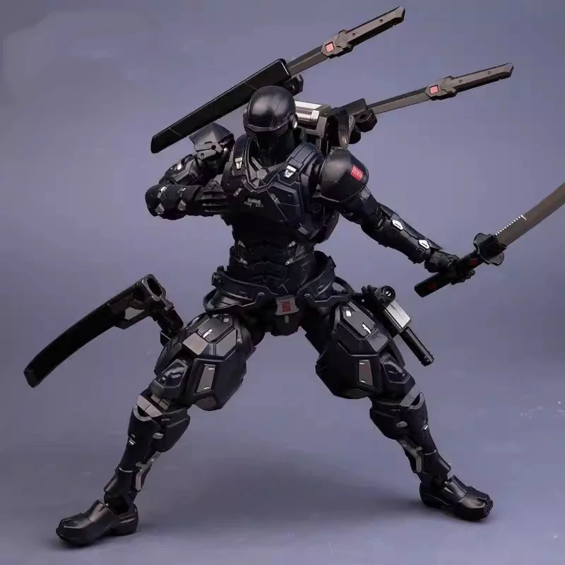 22cm Super Black Warrior SC001 Snake Eyes Action Figure 1/10 Mecha