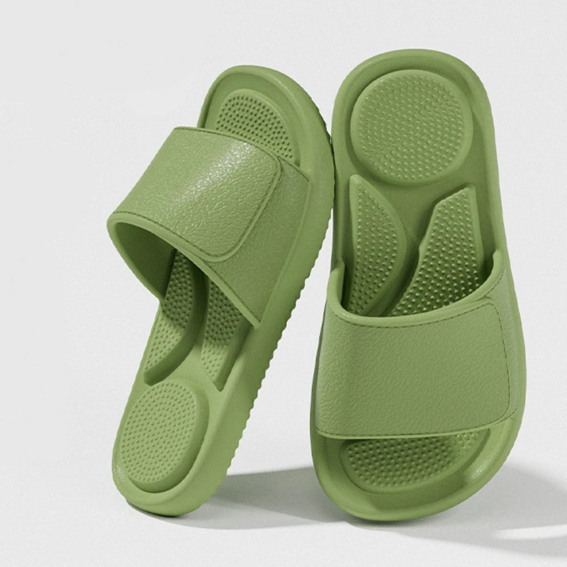 

Non Slip Protrusion Bathroom Shower Slippers Women Summer 2026 Comfort Massage Indoor Slippers Plus Size Couple's Home Slides