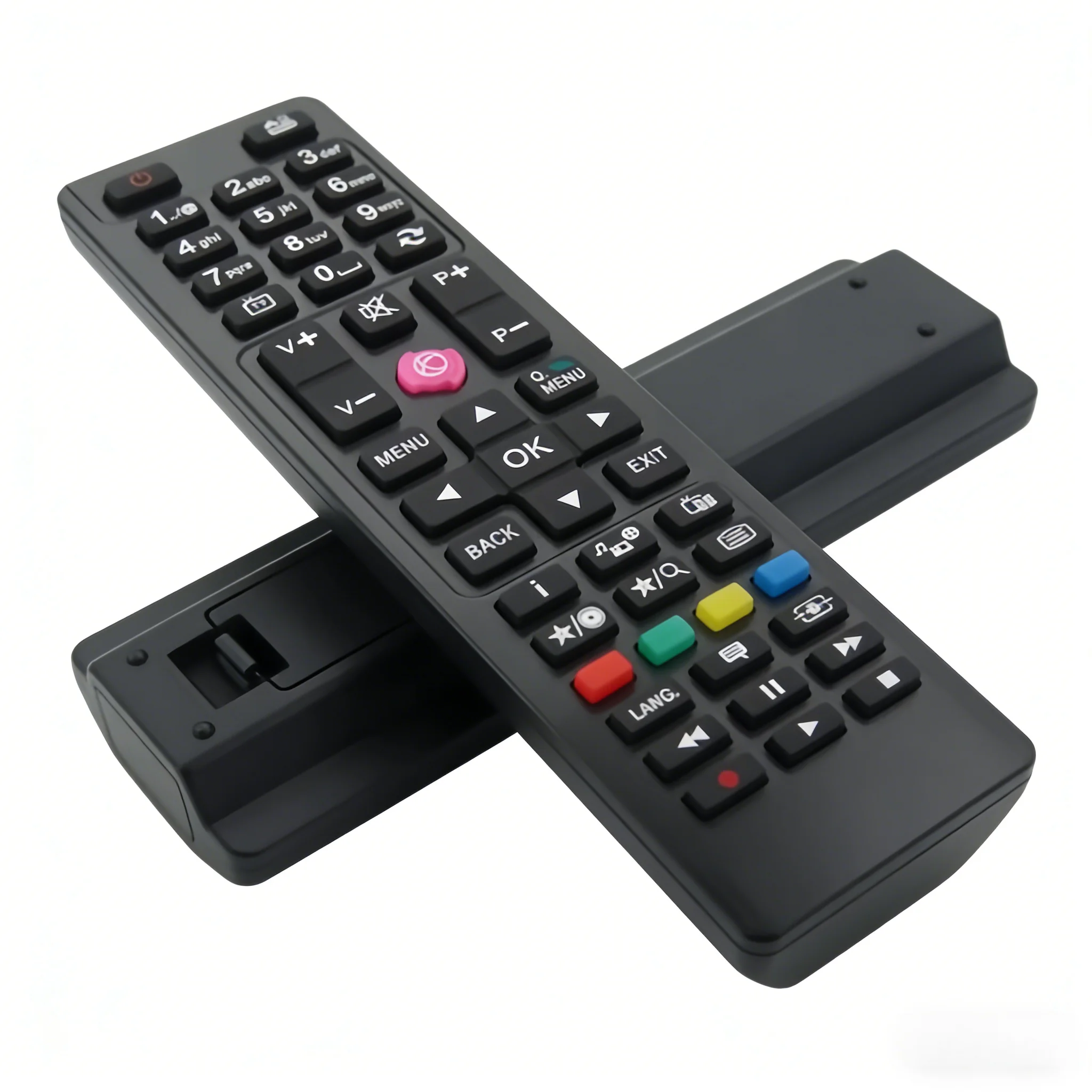RC4870 RC4849 Ergonomic TV Hand‑Controller, Works With RC4875 RM‑C1247, Plug‑and‑Play Infrared Television Replacement Remote