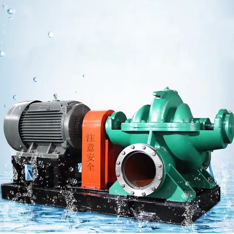 Agricultural Irrigation Single Stage Large Flow Horizontal Centrifugal Water Double Suction Pump
