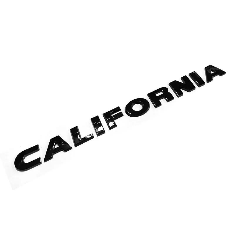 2020 California XXL señales de letras traseras 2019 California Ocean Trunk Emblem Car