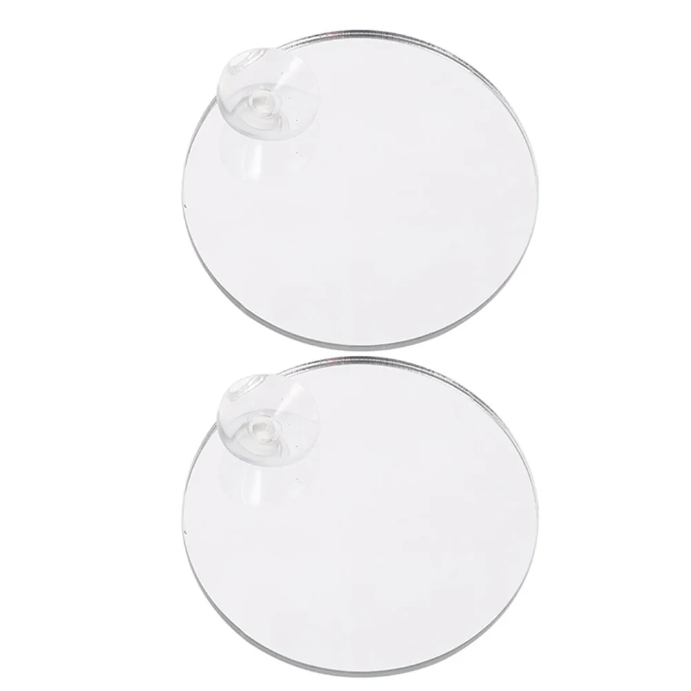 

2Pcs Acrylic Betta Fish Training Mirror Dual-Function Suction Cup Mounted Fish Tank Accessory for Exercise and Enrichment