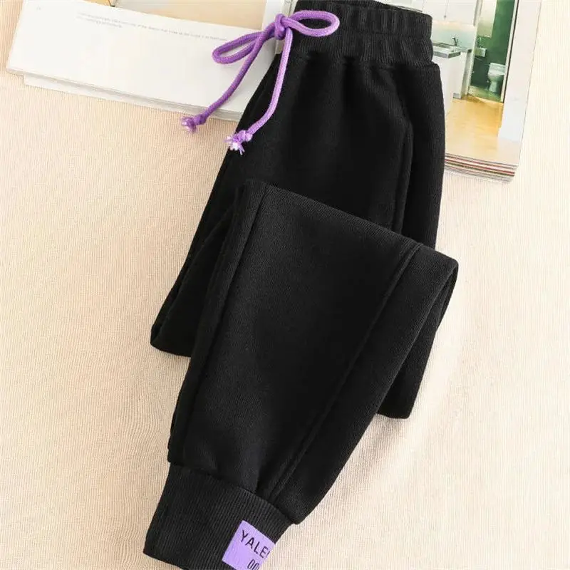 جديد المرأة الخريف الشتاء فضفاض الشارع الشهير Sweatpants مريحة عارضة السراويل Faionable السيدات السراويل