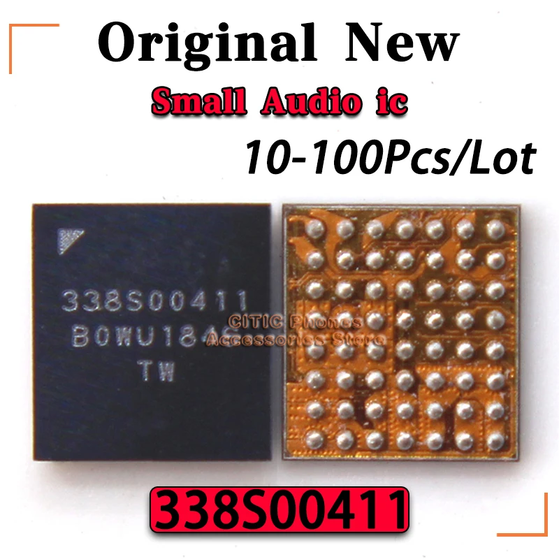 

10-100Pcs/Lot New Original 338S00411 U4902 U5002 U5102 U5000 CS35L27 Small Audio ic For iPhone XS Max XR 11 Pro Max