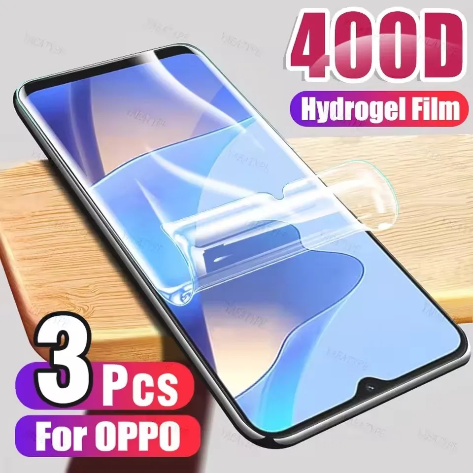 3Pcs Hydrogel Film Für OPPO A40 A40M A60 A78 A79 A80 A98 A96 A3X A3 A3i Plus A5i A5x a5 Pro Screen Protectors Nicht Glas