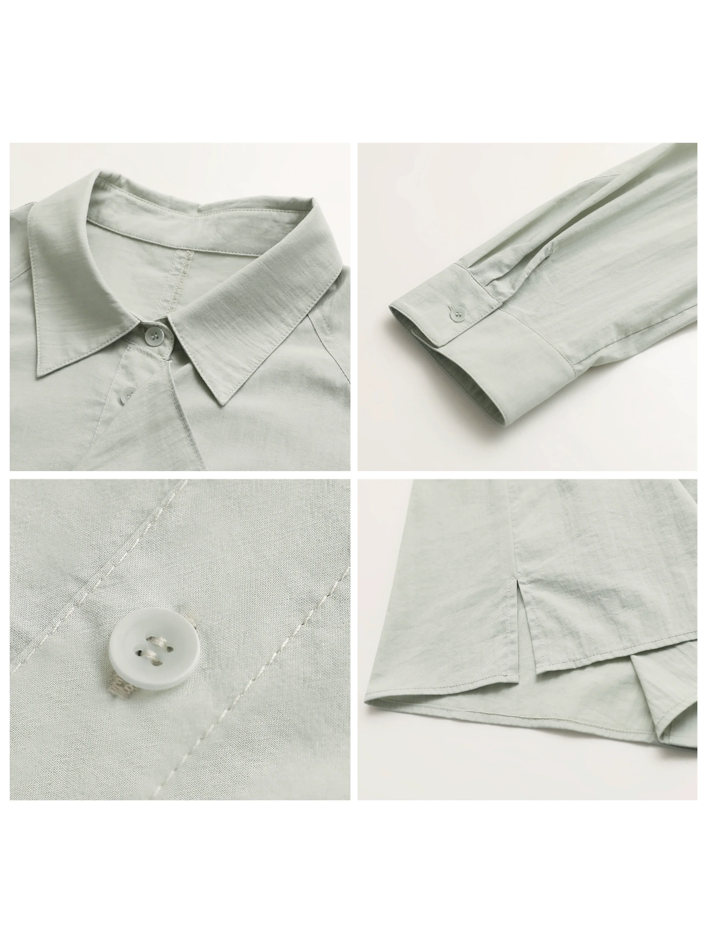 شيك فين قميص نسائي كوري غير رسمي فضفاض بأكمام طويلة غير متماثل بلوزات واحدة الصدر معطف نسائي رقيق لربيع وصيف 2025