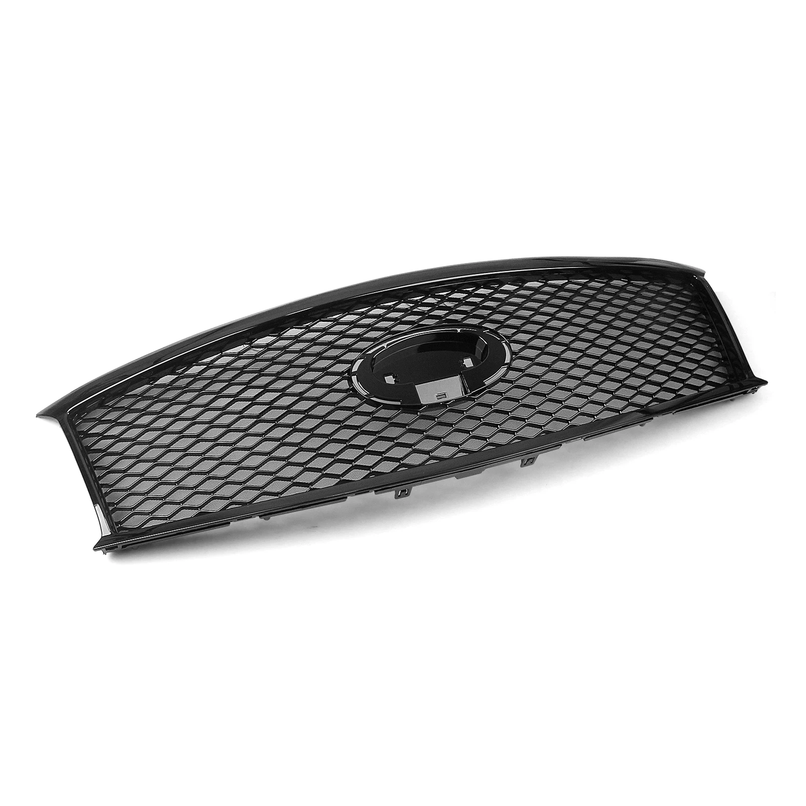 Grille de pare-chocs avant, grille de radiateur centrale avec filet anti-insectes pour Infiniti Q70 2014-2015 M37 M56 2011-2013