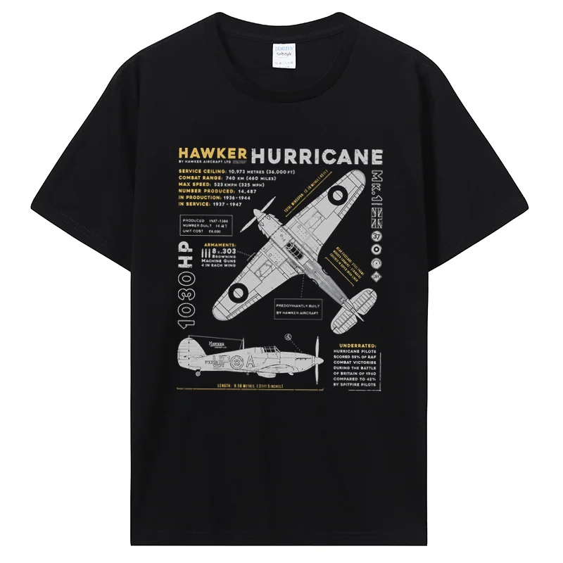 P-51 Mustang T Shirt North American Aviation Vintage Fighter Plane Men T-Shirt Short Casual 100% Cotton T Shirt Tees Streetwear