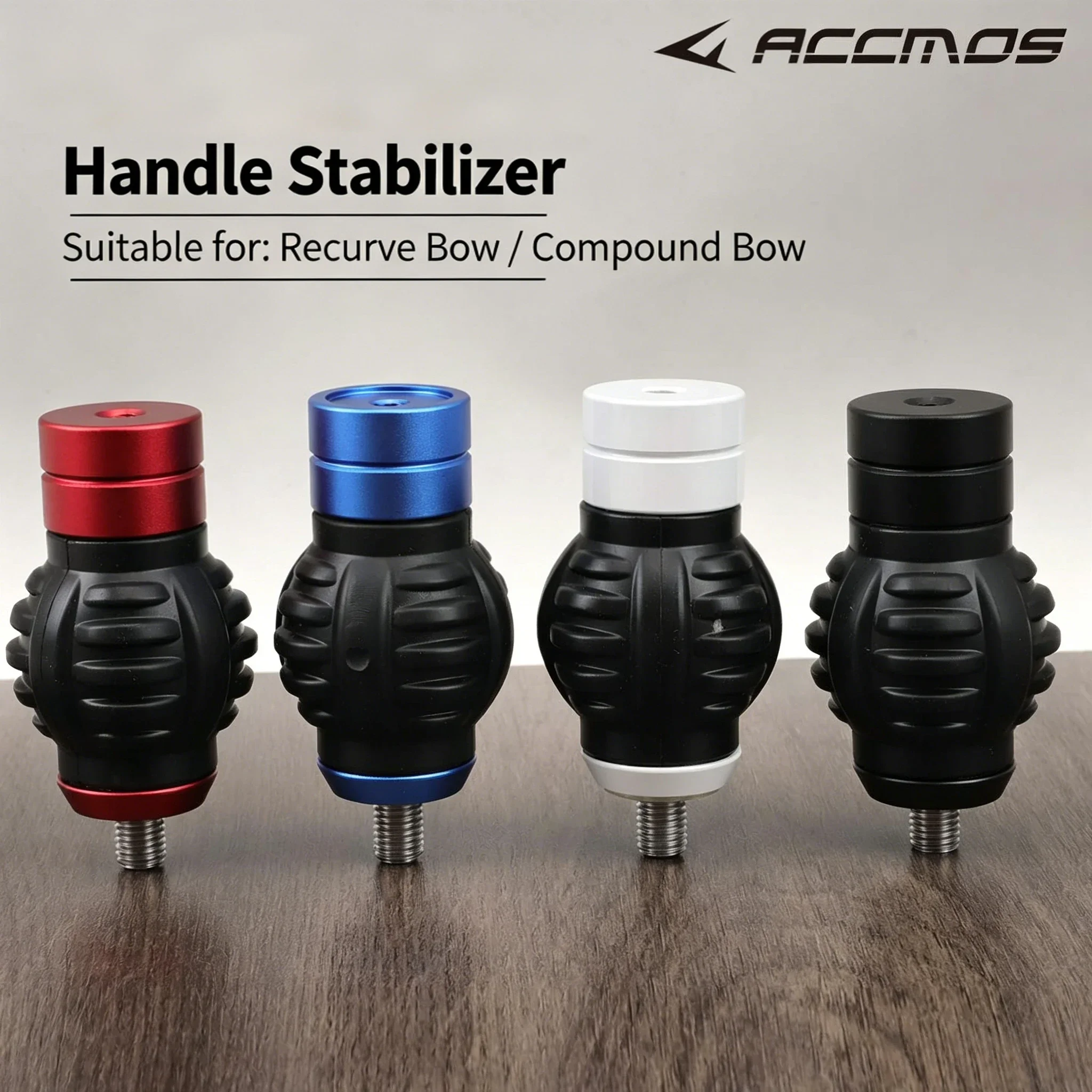 ​ACCMOS Compound Bow Stabilizer Damper Rubber Vibration Shock Absorber for Outdoor Deer Hunting Silent Shooting